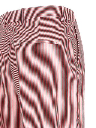 Multicolor Cotton Casual Pants