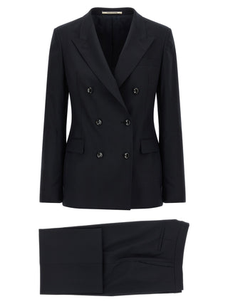Blue Virgin Wool Two-Piece Suit