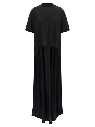 Black Cotton Casual Dress