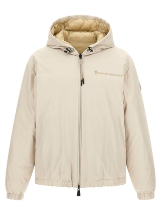 Chaqueta shell de poliamida beige  