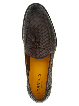 Mocasines slip-on de piel de becerro marrón