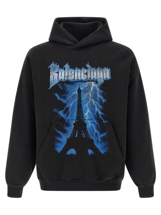 Black Cotton Sweatshirt