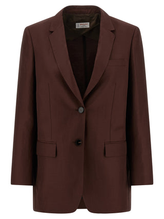 Brown Viscose Blazer