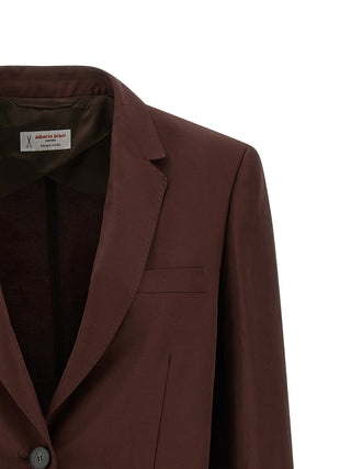 Brown Viscose Blazer