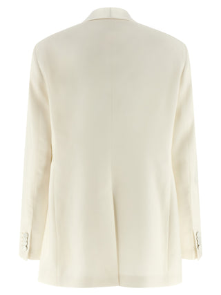 White Virgin Wool Two-Piece Suit