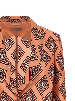 Multicolor Silk Blazer