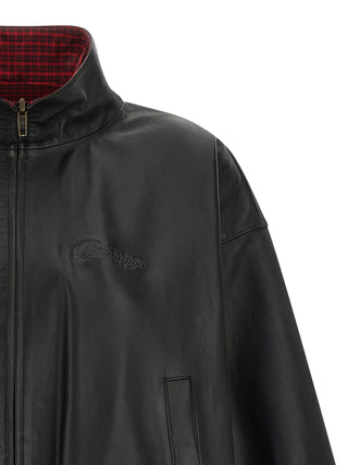 Black Lamb Leather Leather Jacket