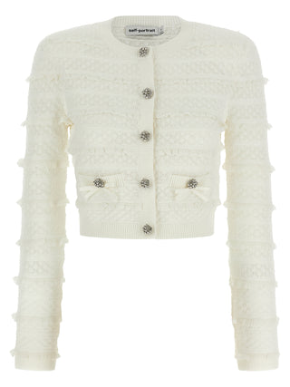 White Viscose Cardigan