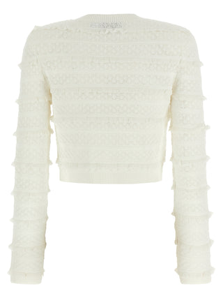 White Viscose Cardigan