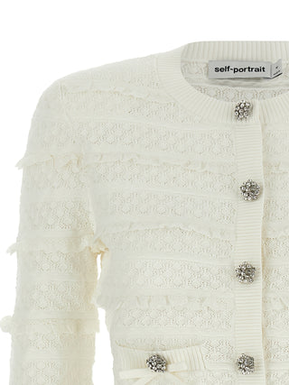 White Viscose Cardigan
