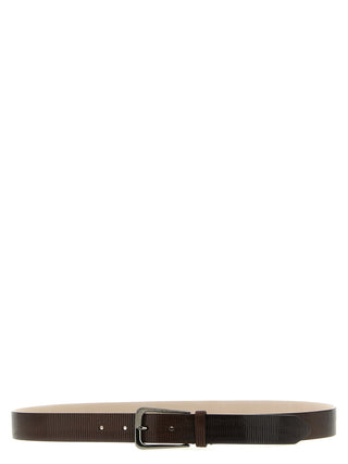Brown Leather Regular Belt