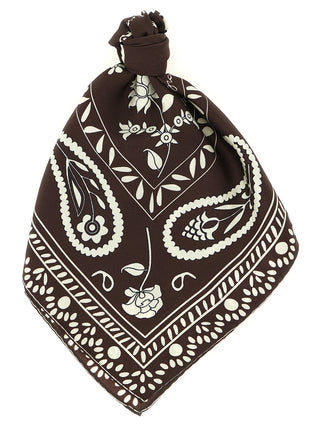 Brown Silk Foulard