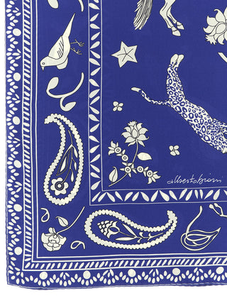 Blue Silk Foulard