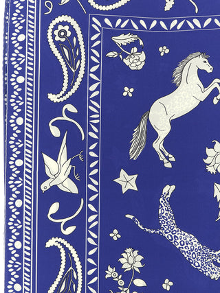 Blue Silk Foulard