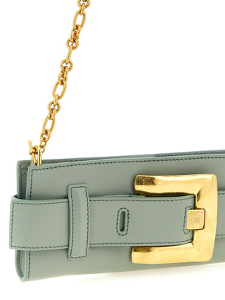Bicolor Calfskin Clutch Bag