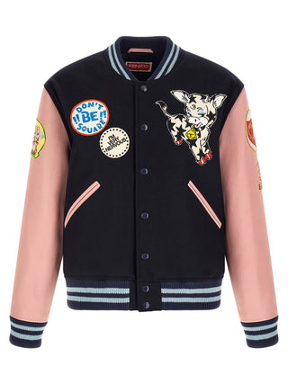 Multicolor Wool Bomber