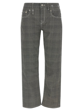 Bicolor Cotton Casual Pants