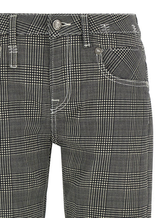 Bicolor Cotton Casual Pants