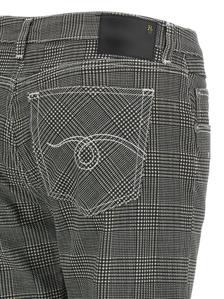 Bicolor Cotton Casual Pants