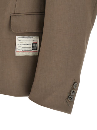 Beige Wool Blazer