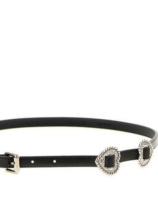 Black Calfskin Regular Belt