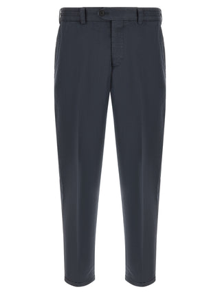 Pantalones de lino azul