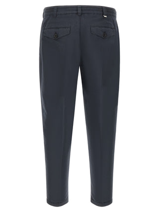 Pantalones de lino azul