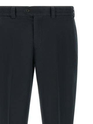 Black Linen Casual Pants