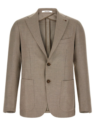 Brown Cotton Blazer