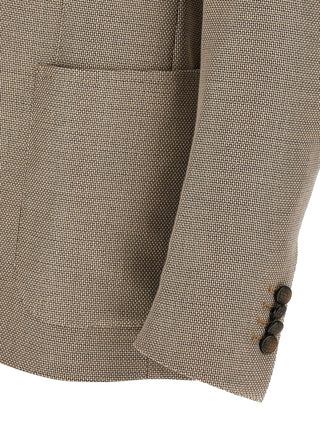 Brown Cotton Blazer