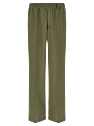 Bicolor Polyester Casual Pants