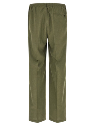 Bicolor Polyester Casual Pants