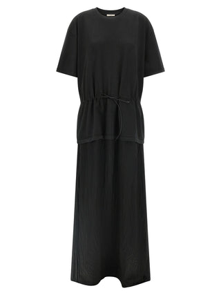 Black Cotton Long Dress