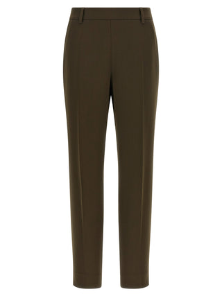 Pantalones casuales bicolor de triacetato