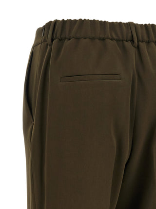 Pantalones casuales bicolor de triacetato