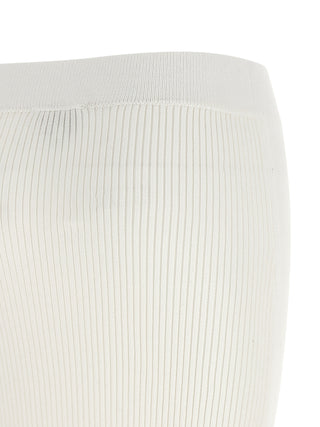 White Organic Cotton Midi Skirt