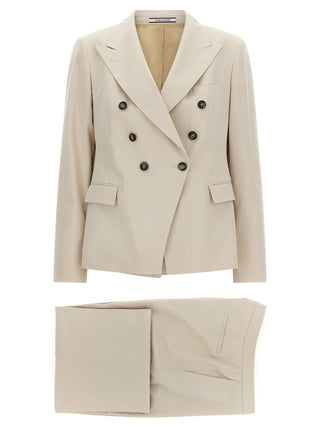 Blazer beige de algodón
