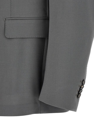Gray Virgin Wool Two-Piece Suit