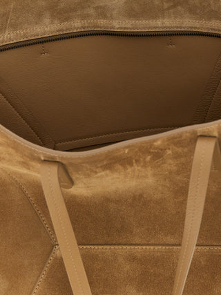 Bolso de hombro marrón de becerro