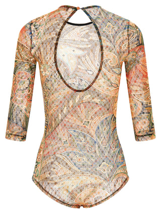Multicolor Polyamide Bodysuit