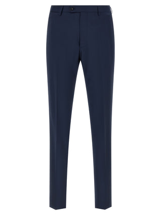 Blue Virgin Wool Two-Piece Suit