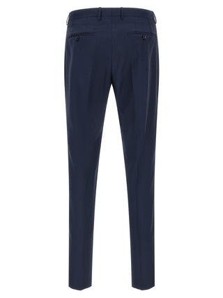 Blue Virgin Wool Two-Piece Suit