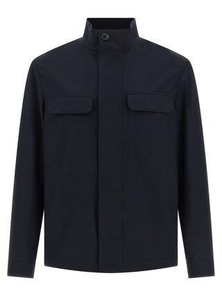 Blue Polyester Jacket