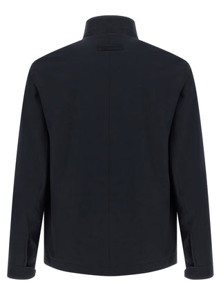 Blue Polyester Jacket