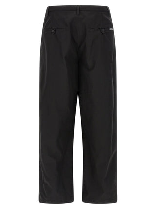 Black Cotton Chino Pants