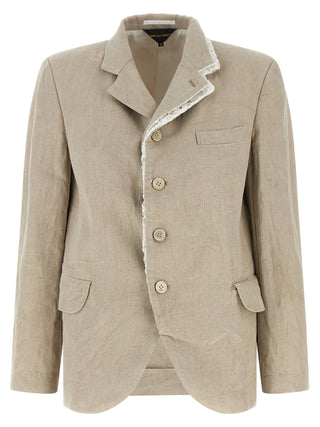 Beige Linen Blazer