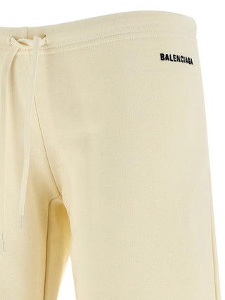White Cotton Flared Pants