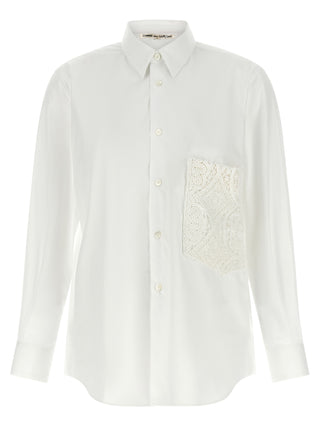 Blusa de algodón blanca