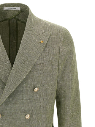 Blazer bicolor de lino