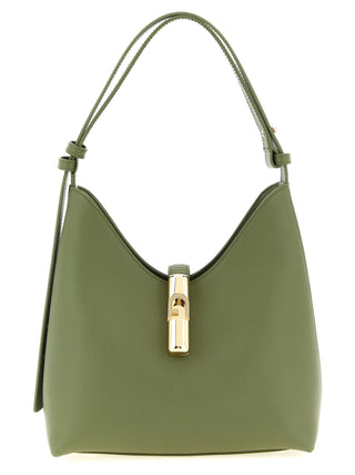 Bicolor Calfskin Shoulder Bag